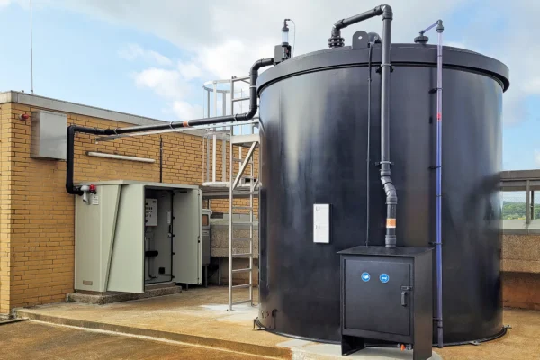 Fällmittel Lager- und Dosierstation auf der Kläranalge